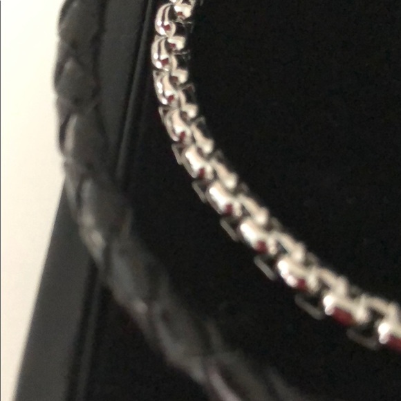 SIMPLY VERA UNISEX STAINLESS STEEL LEATHER WRAP - Picture 13 of 16